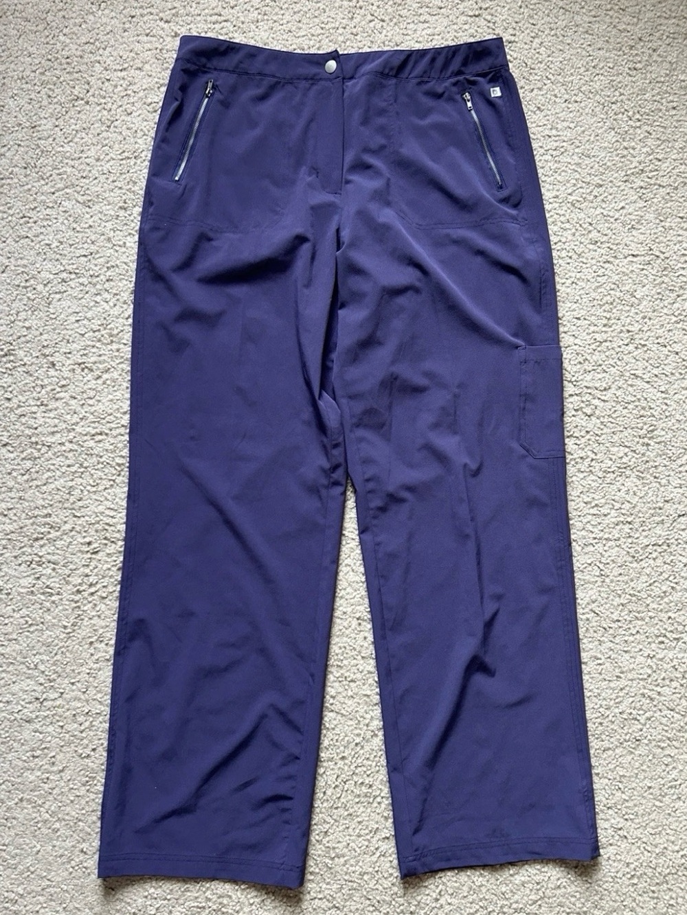 Chico's Purple Zenergy Active Cargo Pants